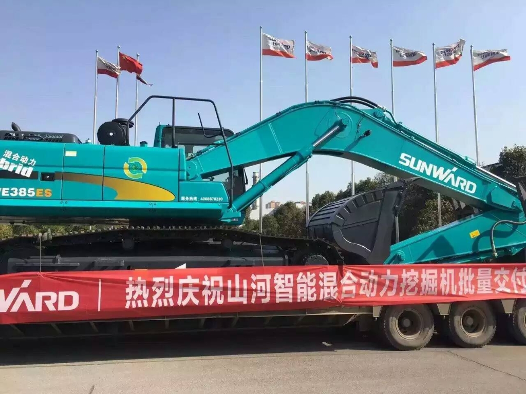 就这样被你征服！yp街机智能100台液压混淆动力挖掘机挺进矿山