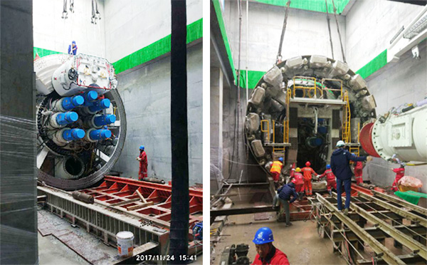 风里雨里，，，，，，，，成都等你！中铁yp街机盾构机走出长沙