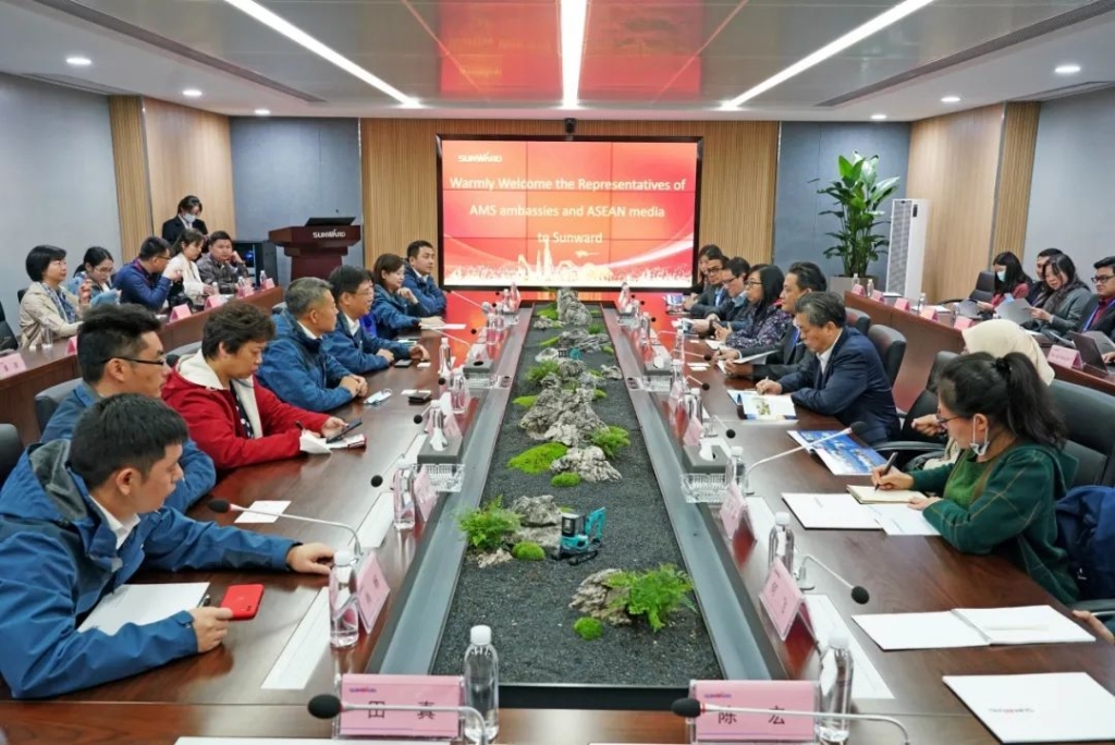 东盟联合参访团考察yp街机智能