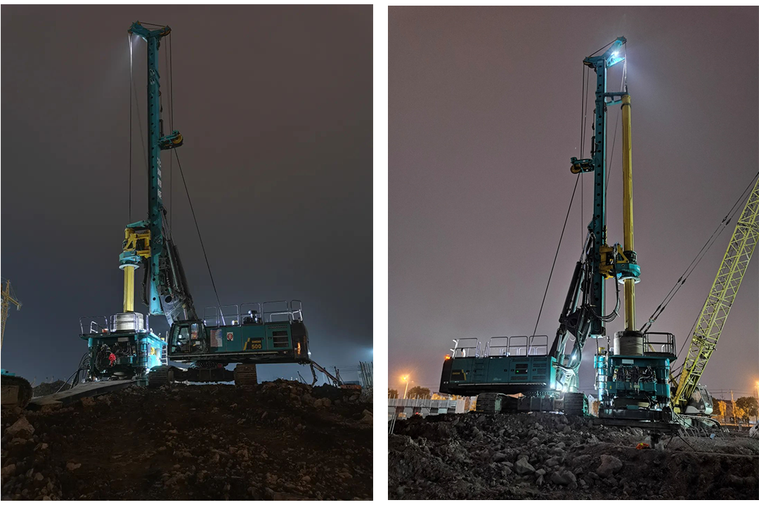 利器出击！yp街机智能SWRC260全回转全套管钻机乐成完成首钻