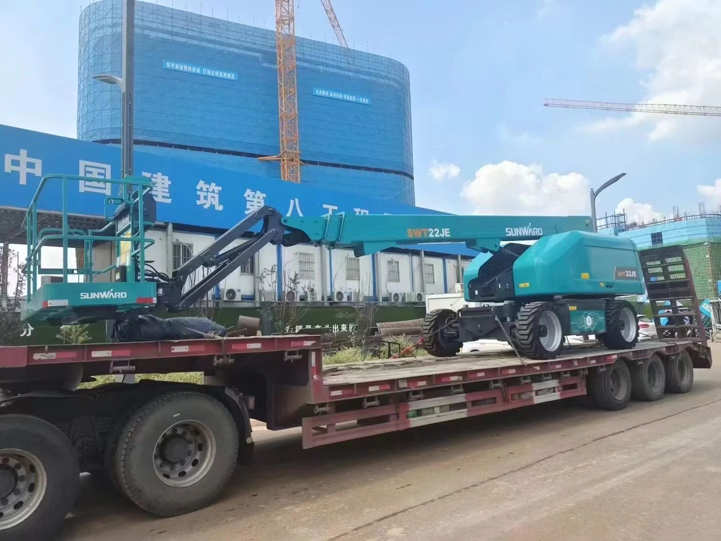 实力上新！yp街机智能电动直臂高空作业平台进军华中市场