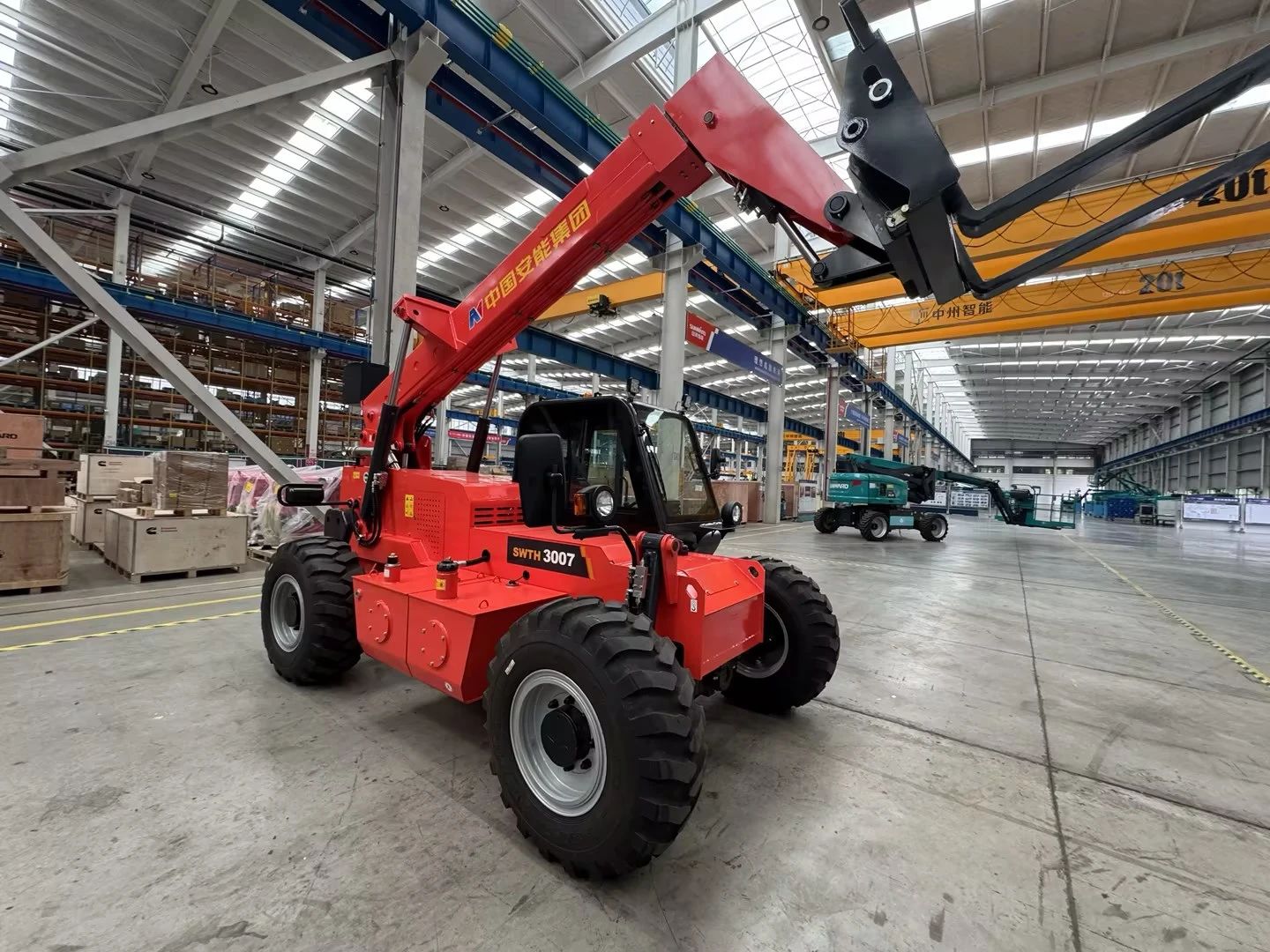 应运而生，，，，，“急”速响应！yp街机智能伸缩臂叉装车进军应抢救援领域