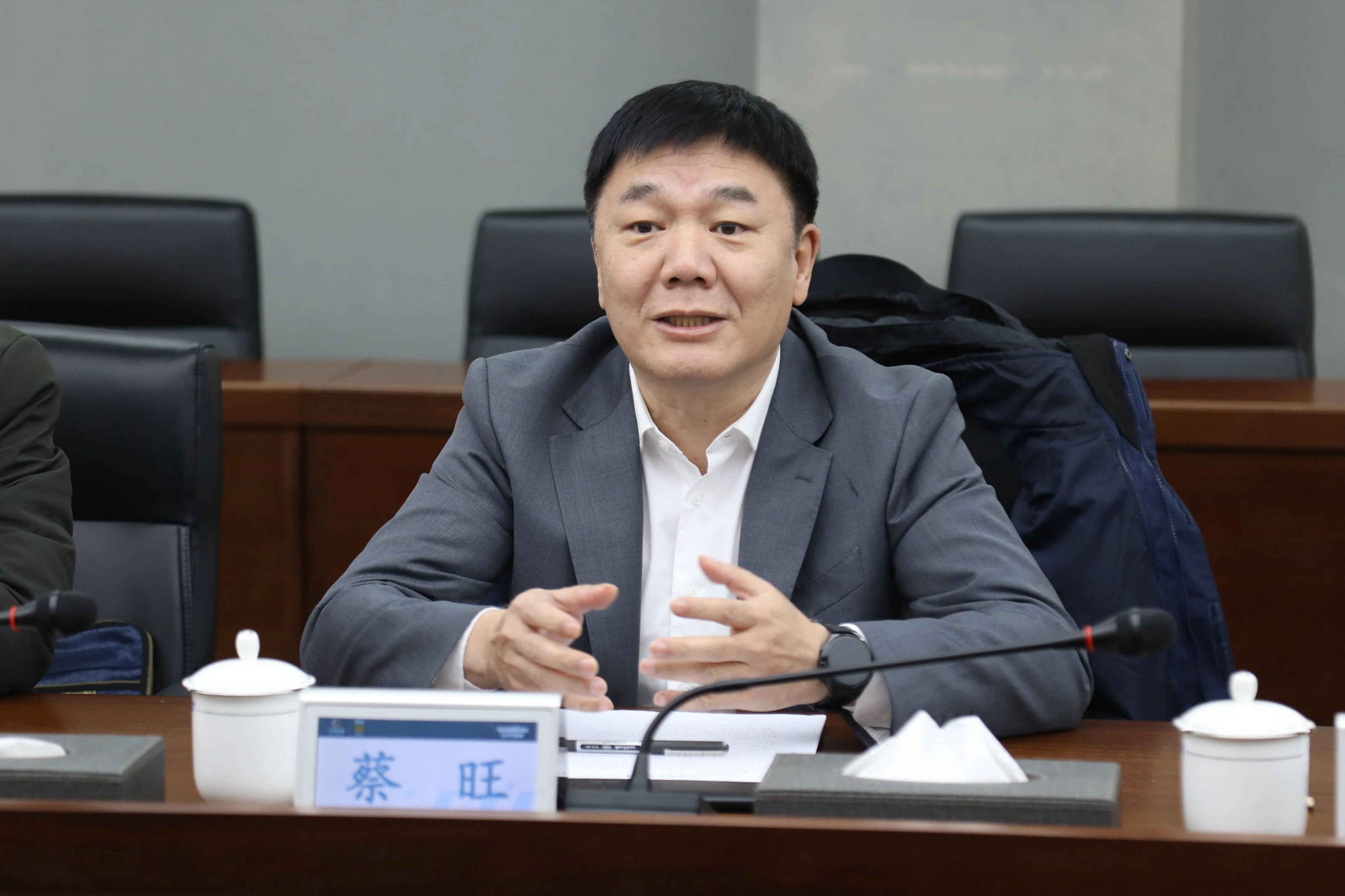 中国出口信用包管公司湖南分公司认真人蔡旺到访yp街机智能